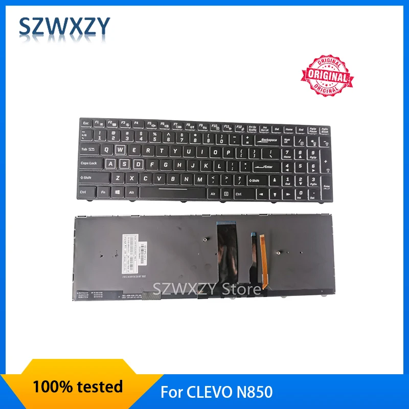 NEW Keyboard colorful backlit For CLEVO N850 CVM15F23USJ4309 6-80-N85H0-011-1 CVM15F23USJ430B CVM15F2300J430M 6-80-N85H3-191-1