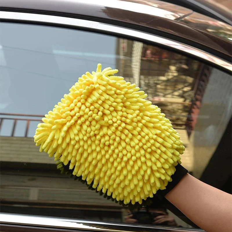 

Large Microfiber Car Wash Mitt Waterproof Chenille Gloves Thick Car Cleaning Mitt Wax Detailing Auto Care Double-faced Glove