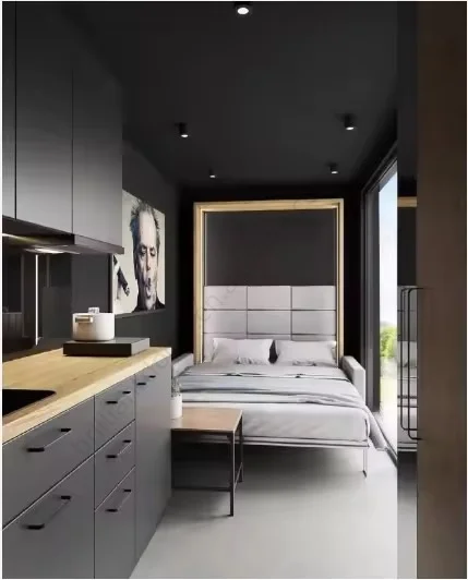 Luxury 3-Bedroom Modular Portable Container House Luxury Container Restaurant Home Office Home Bar Bathroom Living Room Toilet