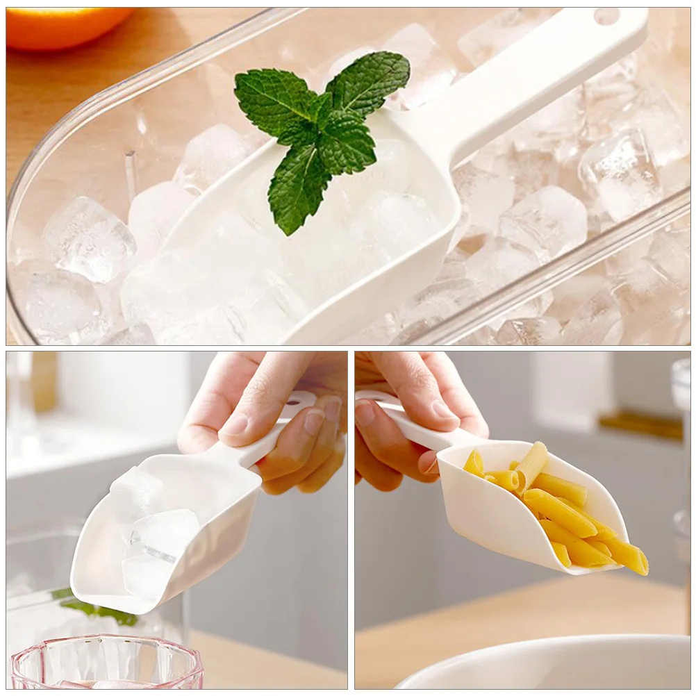 

4pcs Kitchen Ice Scoop Food Shovel For Dried Fruit Flour Rustproof Wear-Resistant Long Handle Bar Tool Kitchen Counter