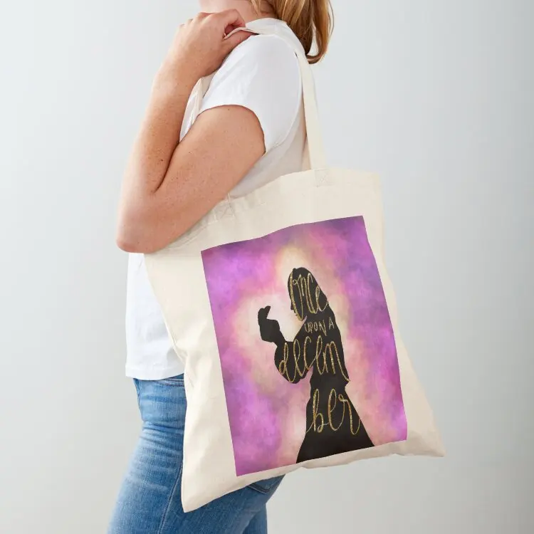 

Once Upon A December Christy Altomare Silhouette from Anastasia on Broadway (Pink and Gold Glow) Tote Bag Shopper bag