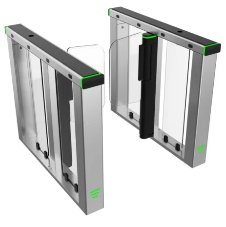 Quick Pass Door WB-SG26 Stainless Steel RFID smart speed gate turnstile qr code swing barrier for pedestrian access control