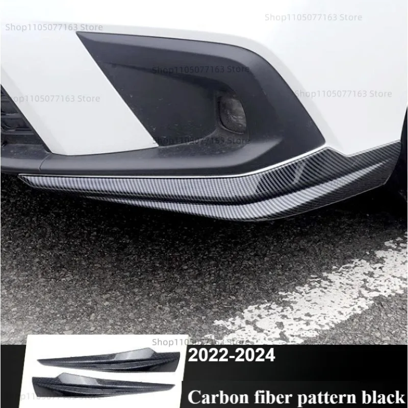 المصد الأمامي الجانب ركن حامي ملصق الزخارف ABS المصد الأمامي شريط الزاوية لهوندا سيفيك 2022-2024 الملحقات الخارجية #6