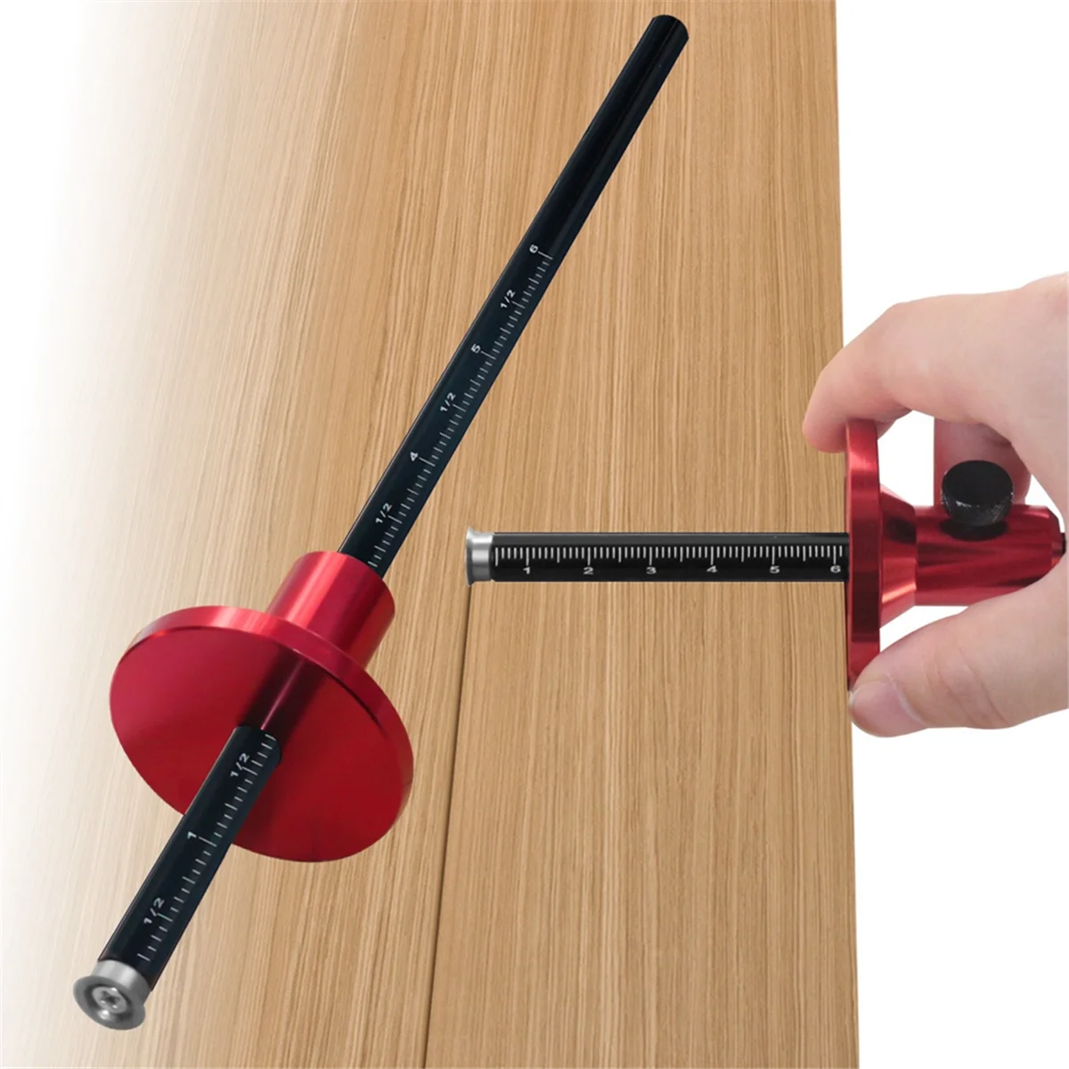 Calibro per marcatura delle ruote strumenti per la marcatura del legno per la lavorazione del legno con scala in pollici e MM-misurazione da infilare per disegno a linea parallela