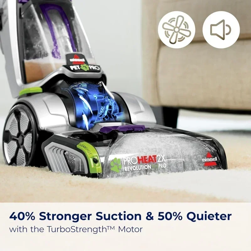 DD2ABISSELLS ProHeat 2X Revolution Pet Pro Plus، 3588F، منظف عميق مستقيم