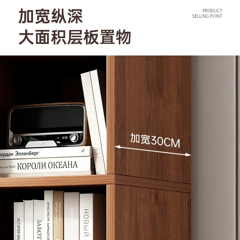 Industrial Wood Bookcase Minimalist Design Office Minimalist Item Storage Shelves File Bedroom Display Libreria Modern Furniture