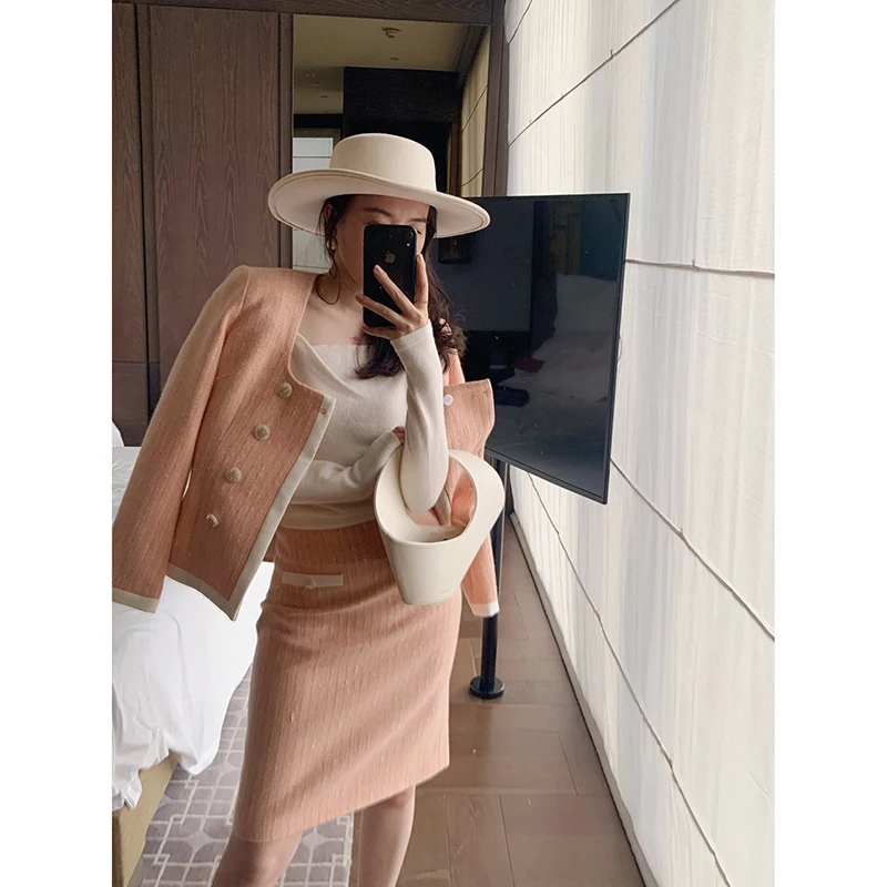 

Винтажное шерстяное пальто Lowey в стиле 90-х с точечным узором, приталенное, для повседневной носки, с длинными рукавами, круглым вырезом и двойной застежкой на пуговицах