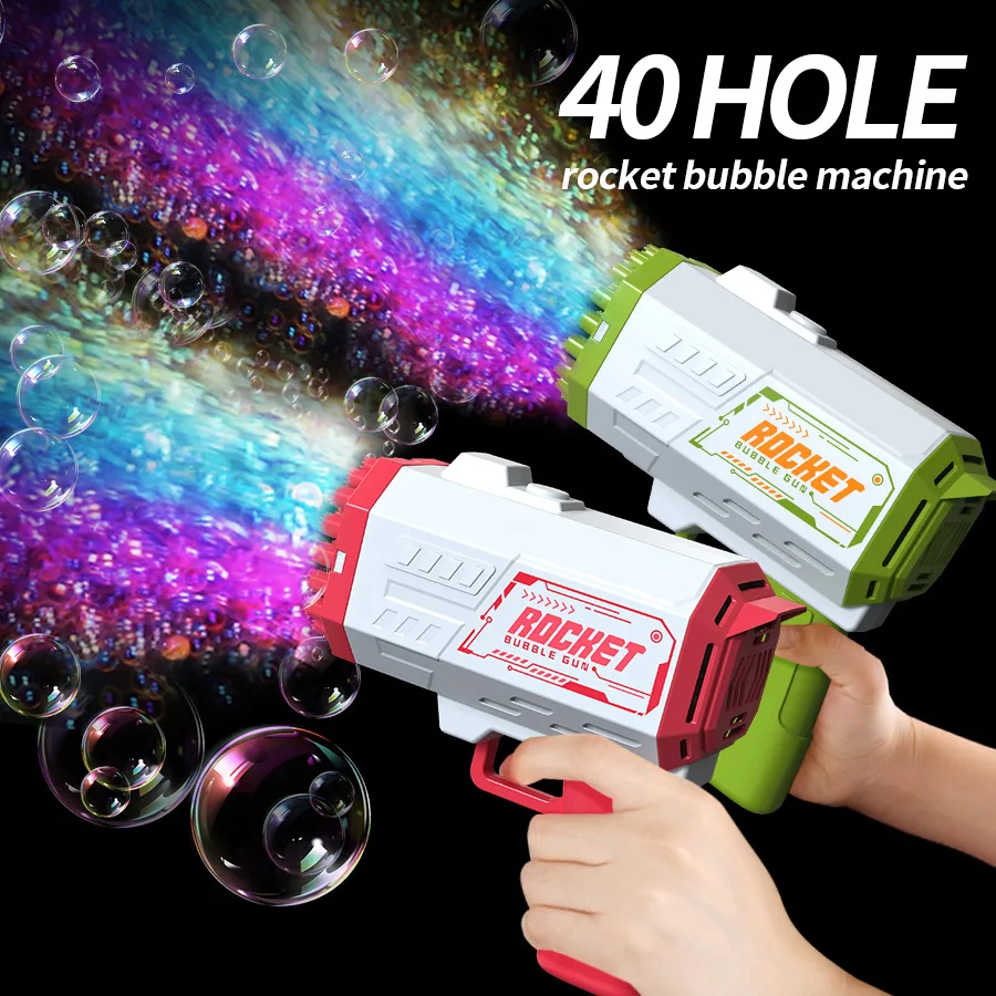 40 Hole Handheld Porous Bubble Gun/wedding Game/bubble Outdoor Toy (Without Bubble Water)