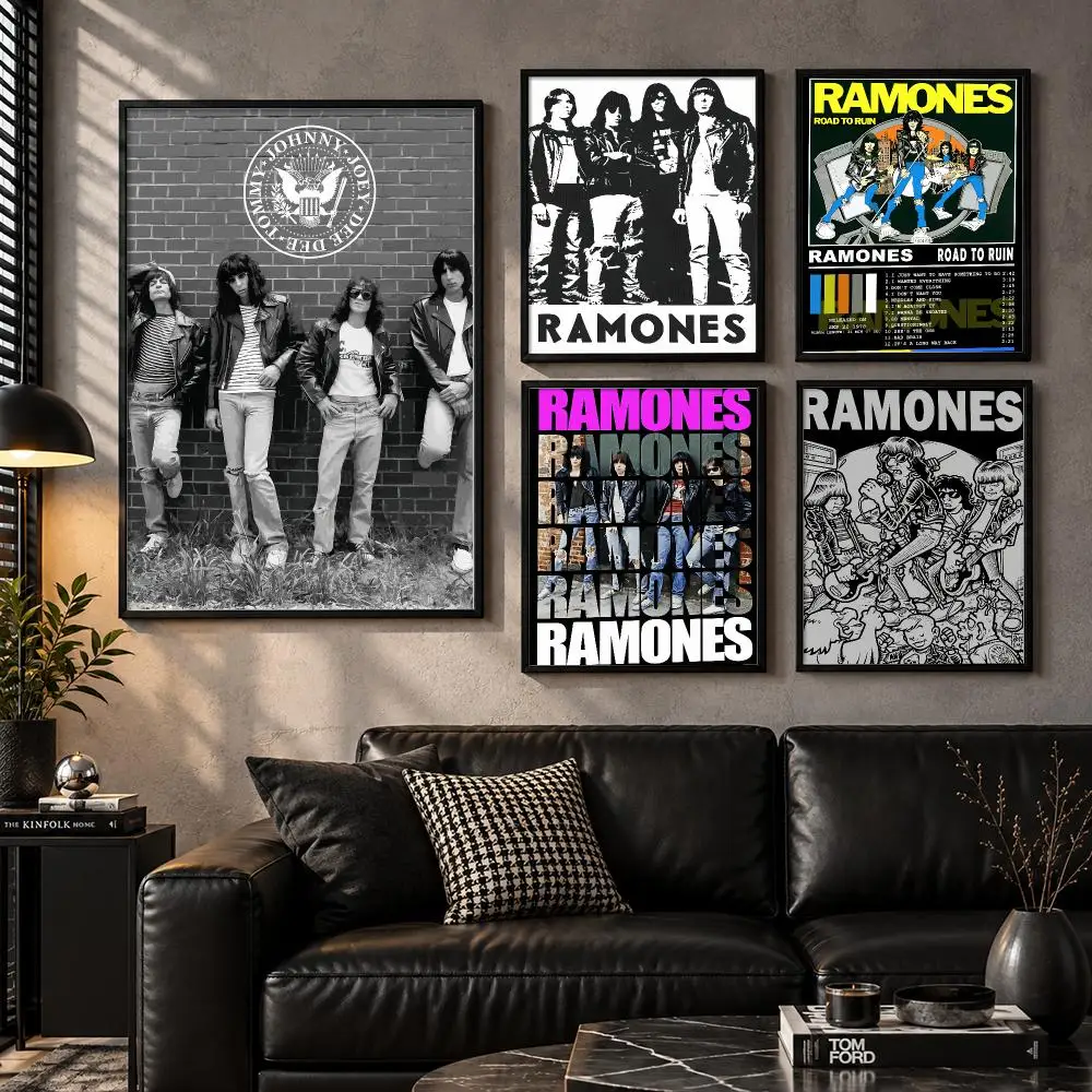 Road To Ruin R-Ramones Poster Wall Art Sticker For Living Room Bedroom Bar Home Decor Mural Painting Decoration