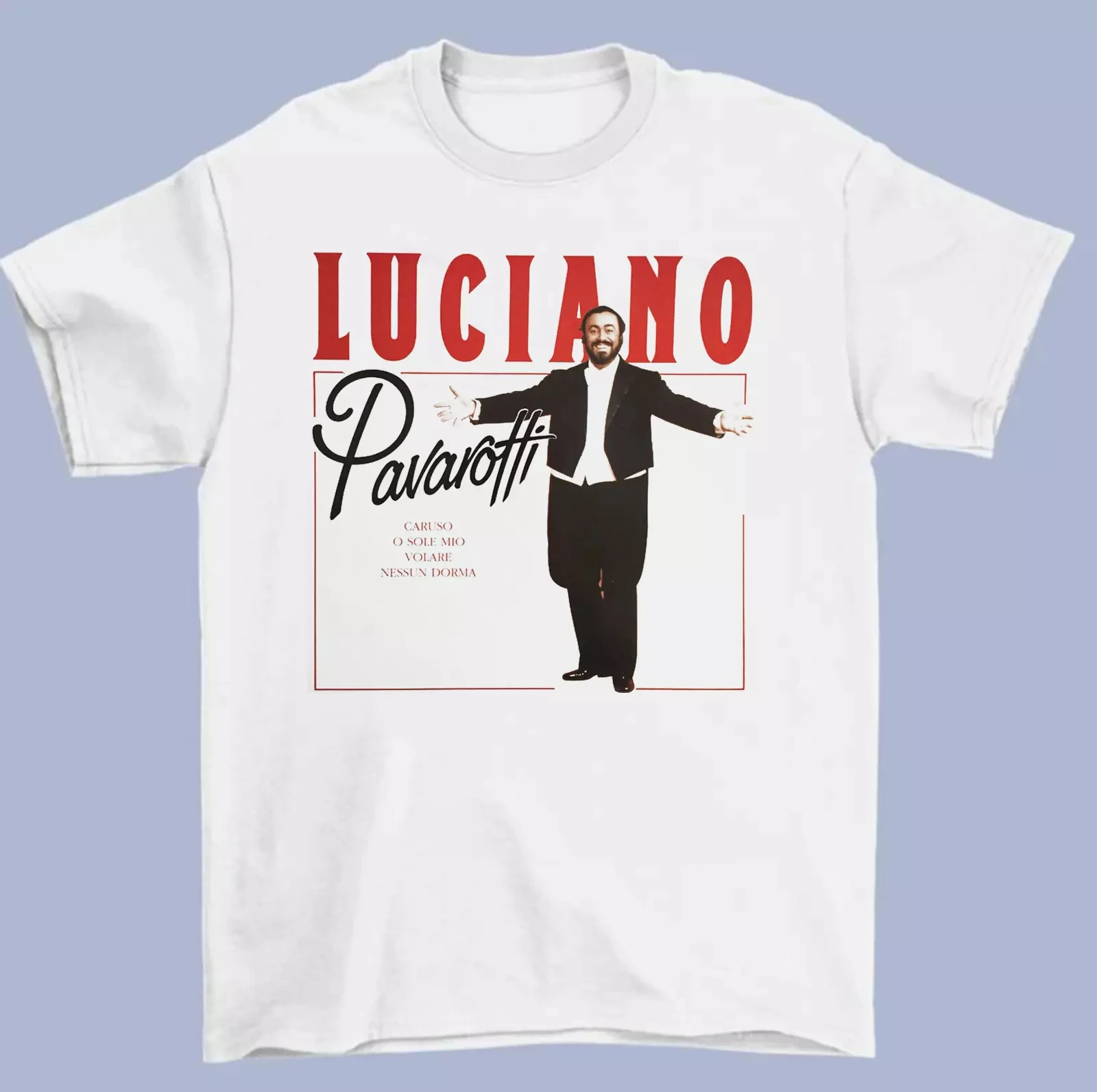 

Коллекция Luciano Pavarotti, хлопковый подарок для фанатов, футболка унисекс, футболка с принтом, хлопковая женская летняя повседневная футболка Y2k, Harajuku