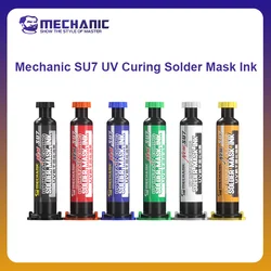 MECHANIC OFFICIAL SU7 UV Curing Solder Mask Ink For Phone Electronic Motherboard Repair Instant Fast Curing Seven Colors