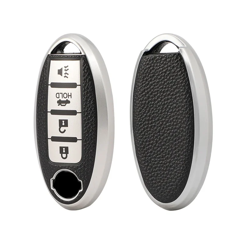 Leather TPU Shell Car Key Cover Case for Nissan Qashqai J10 J11 X-Trail T31 T32 Kicks Tiida Pathfinder Murano Note Juke Infiniti