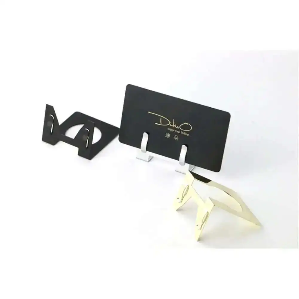L Metal Label Holder Office Name Card Display Clip Table Top Sign Picture Photo Memo Clip Price Tag Stand