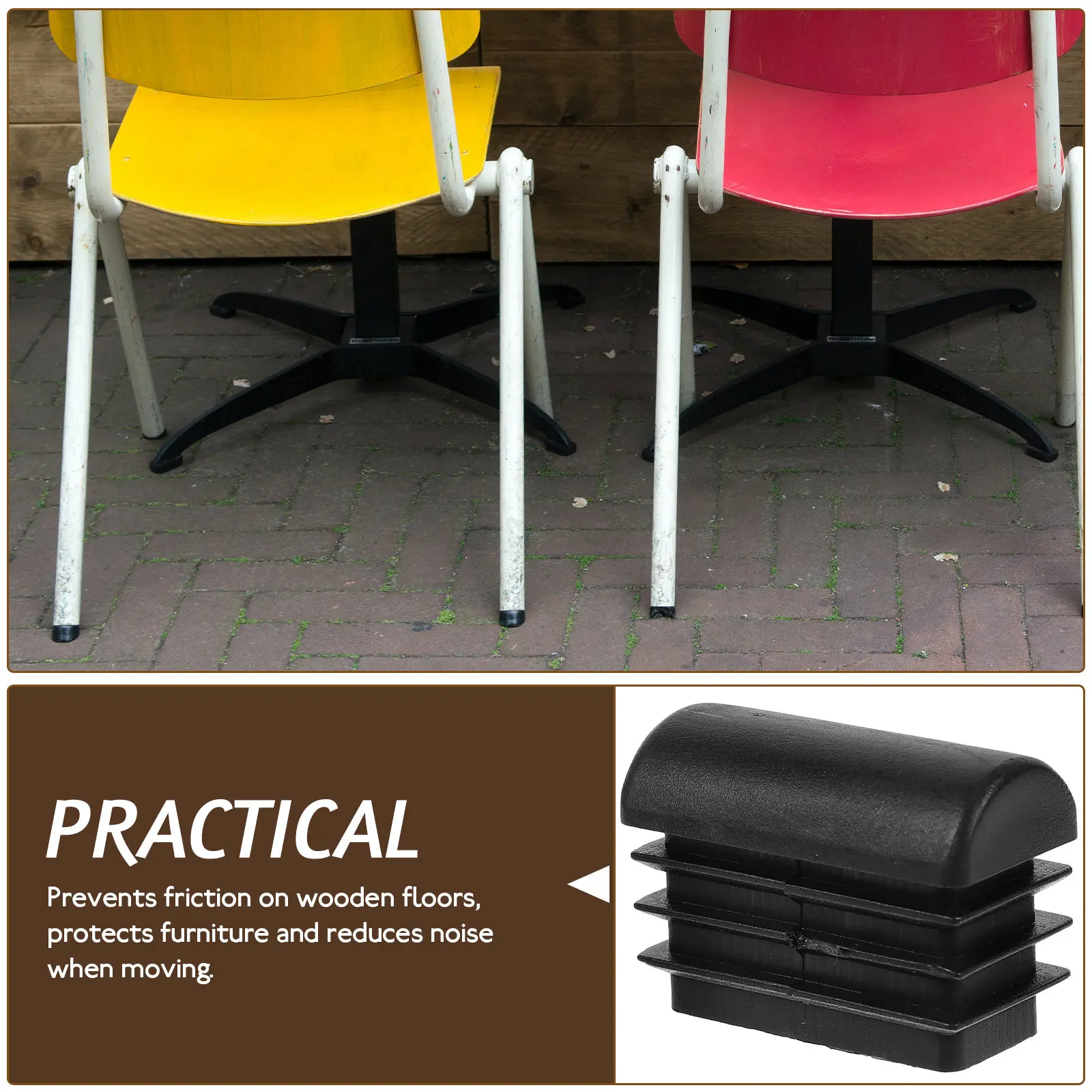 20Pcs Pipe Hole Plugs Furniture Leg Plugs Strong Wear Resistant Chair Table Stool Tubing End Caps Floor Protectors Post Caps