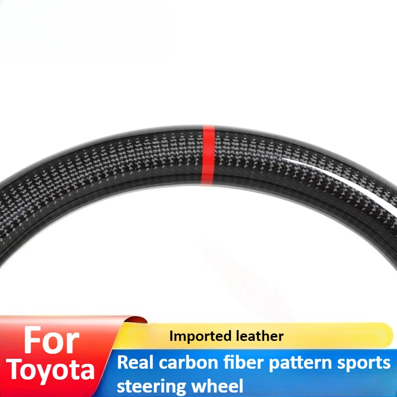 Para Toyota Camry/Crown/Alphard modificação do volante de fibra de carbono novos acessórios