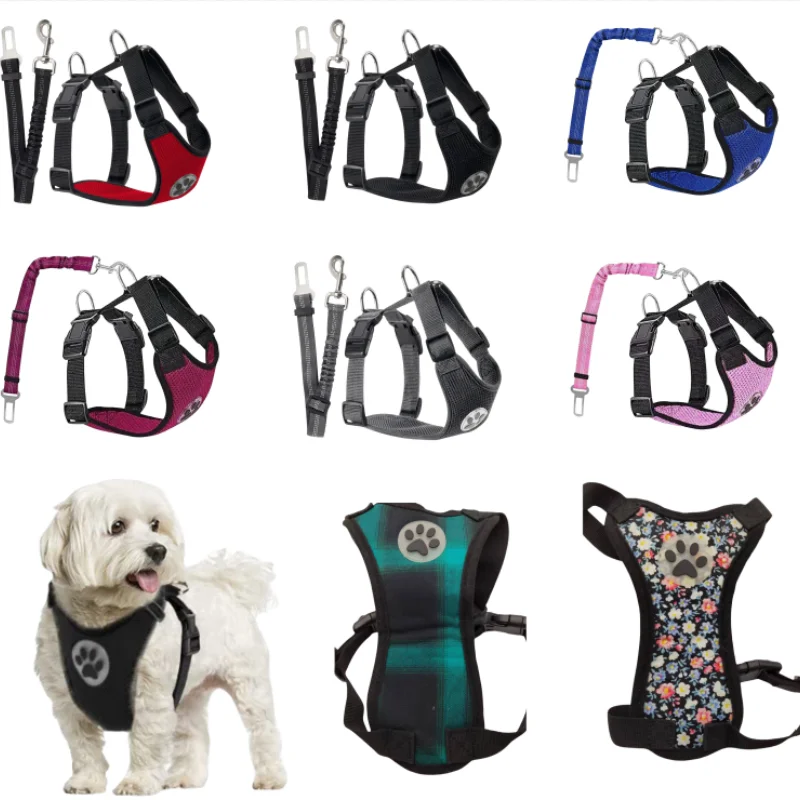 

Dogs Harnesses Solid Buck Chest Strip For Small Large Dogs Outdoor Walking Pet Harnesses Leads Adjustable Durable Pet Supplies