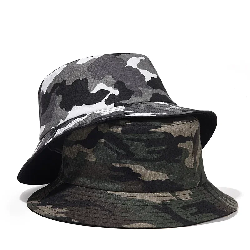 2024 Camouflage Bucket Hat for Men Casual Cotton Fisherman Cap Outdoor Sports Hunting Hat Women Gorro Fishing Hats