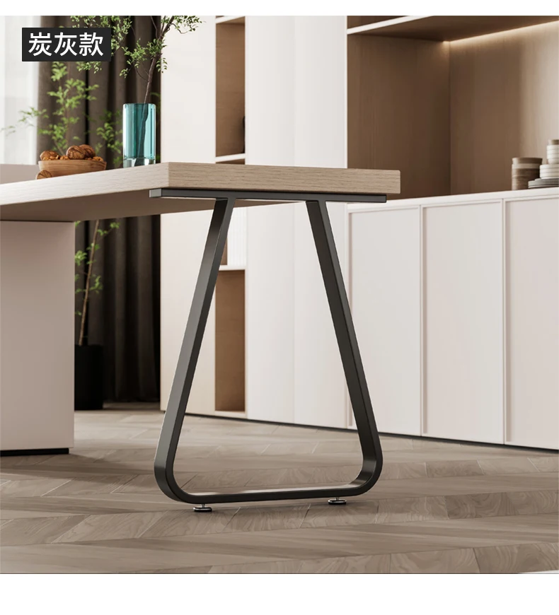 Iron Art Support Feet High-Temperature Painted Bar Stand Single-Side Table Legs Stable Heavy-Duty Table Parts Contemporary Style