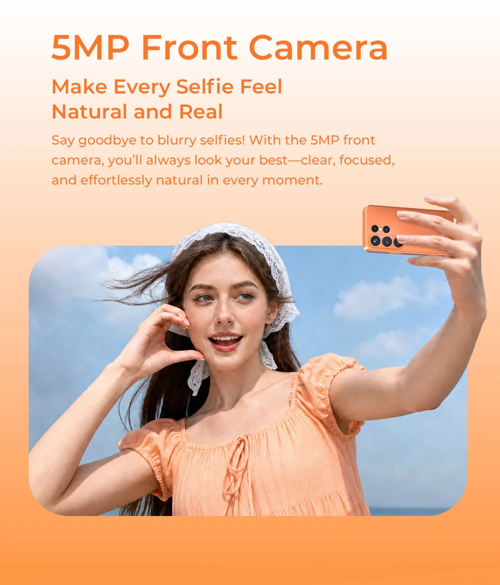 OUKITEL C26 Mini Smartphone, Ultra Compact 4" Mini Display, Up to 12GB RAM (3+9) +32GB ROM, Massive 2300mAh Battery, Android 16, Gemini AI, Small Pocket Mini Mobile Phone, Stay Light Stay Connected