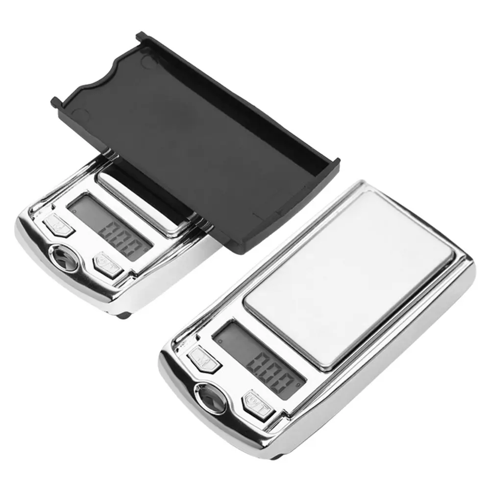 2Pcs Mini Pocket Electronic Scale Car Key Design Digital LCD Display for Kitchen Food Jewelry Baking Cooking Weighing