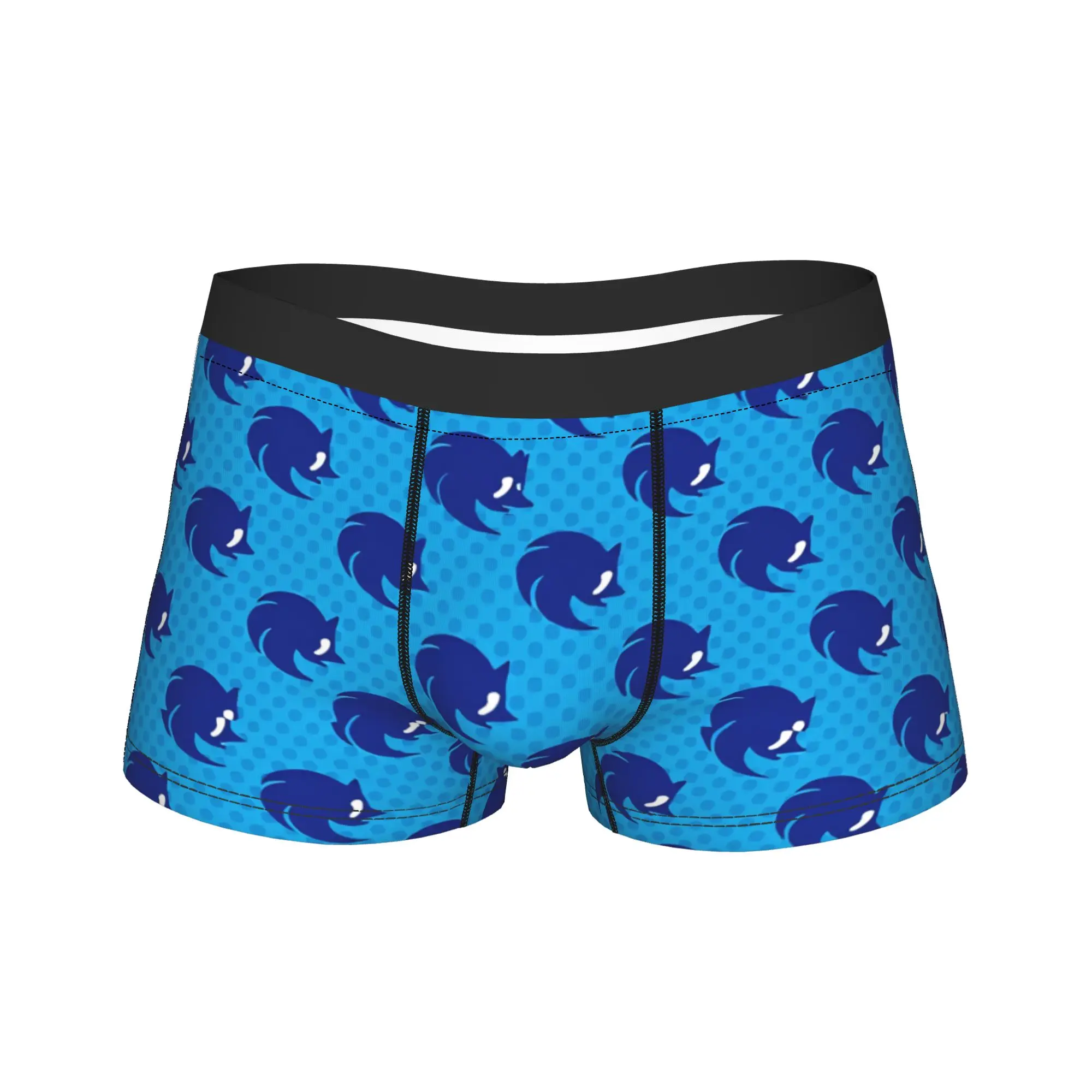 

Мужские трусы-боксеры с мультяшным ежиком S-Sonicsss, качественные, сексуальные, мягкие шорты-брифы, подарок