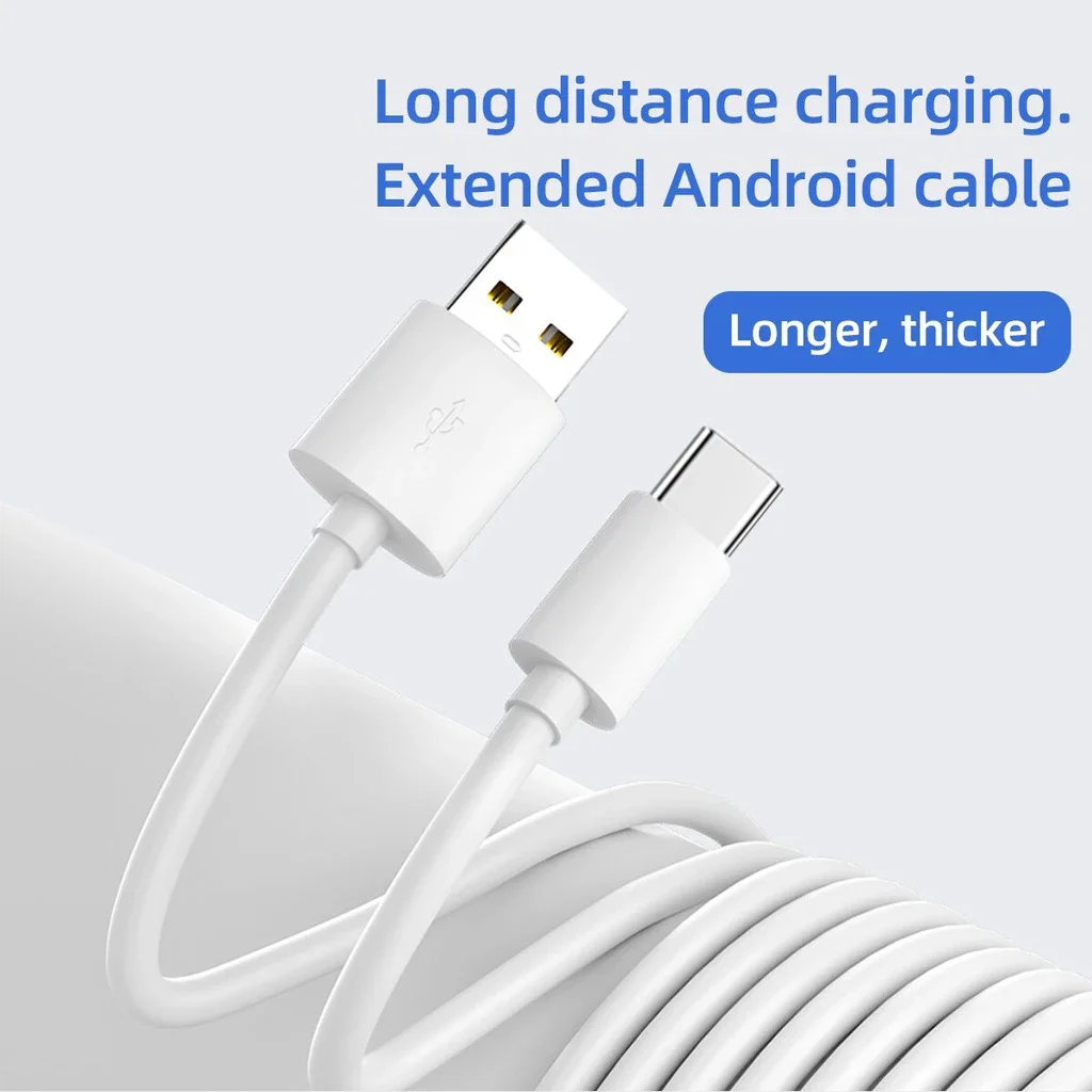 【Szybka dostawa】 1M 2M 3M 5M 8M 10M Długi przewód ładowarki USB typu C Kabel USB typu C do ładowania danych do telefonów PC Monitory kamery — zdjęcie produktu 3