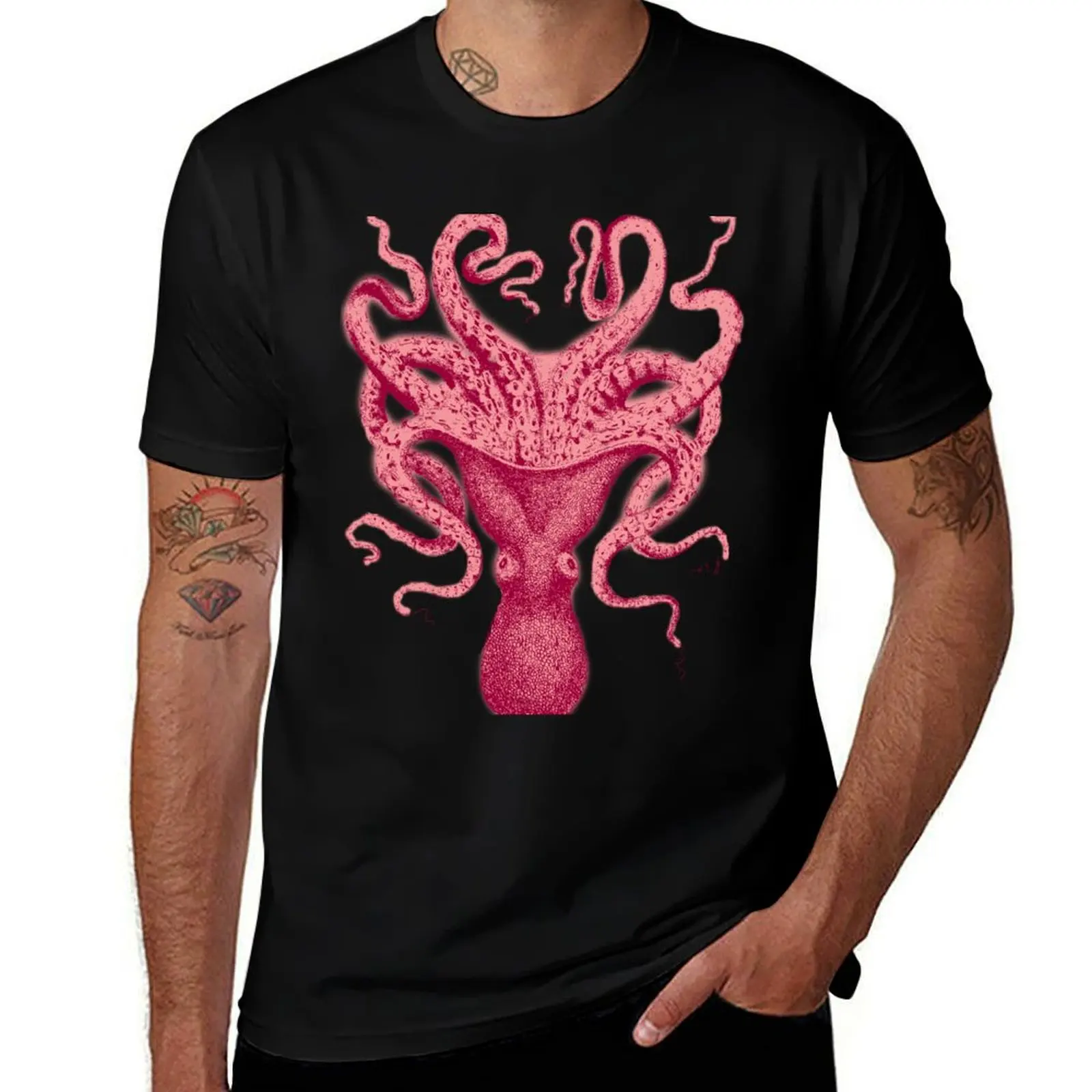 

for white man Kraken shirts pack cotton Squid t t Octopus funny T-Shirt shirts