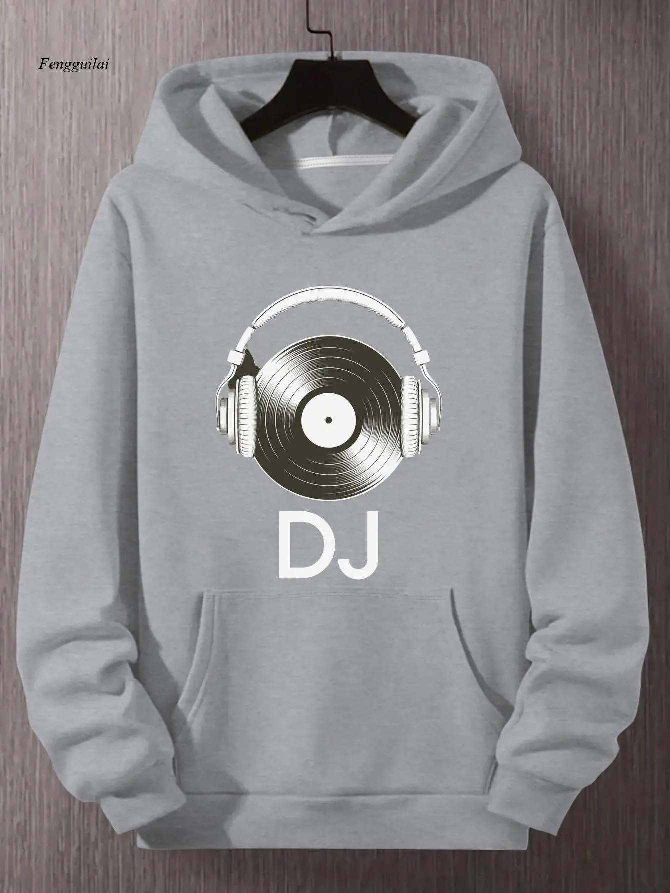 

Толстовка с капюшоном — наушники DJ Record — легкая толстовка с капюшоном для диджеев, музыкальных производителей и повседневная уличная одежда