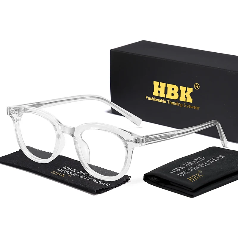 

HBK Business Simpl Glasses frames Classic Square TR90 frame Cellulose Propionate Temple Tips Women Anti Blue Light Glasses Frame
