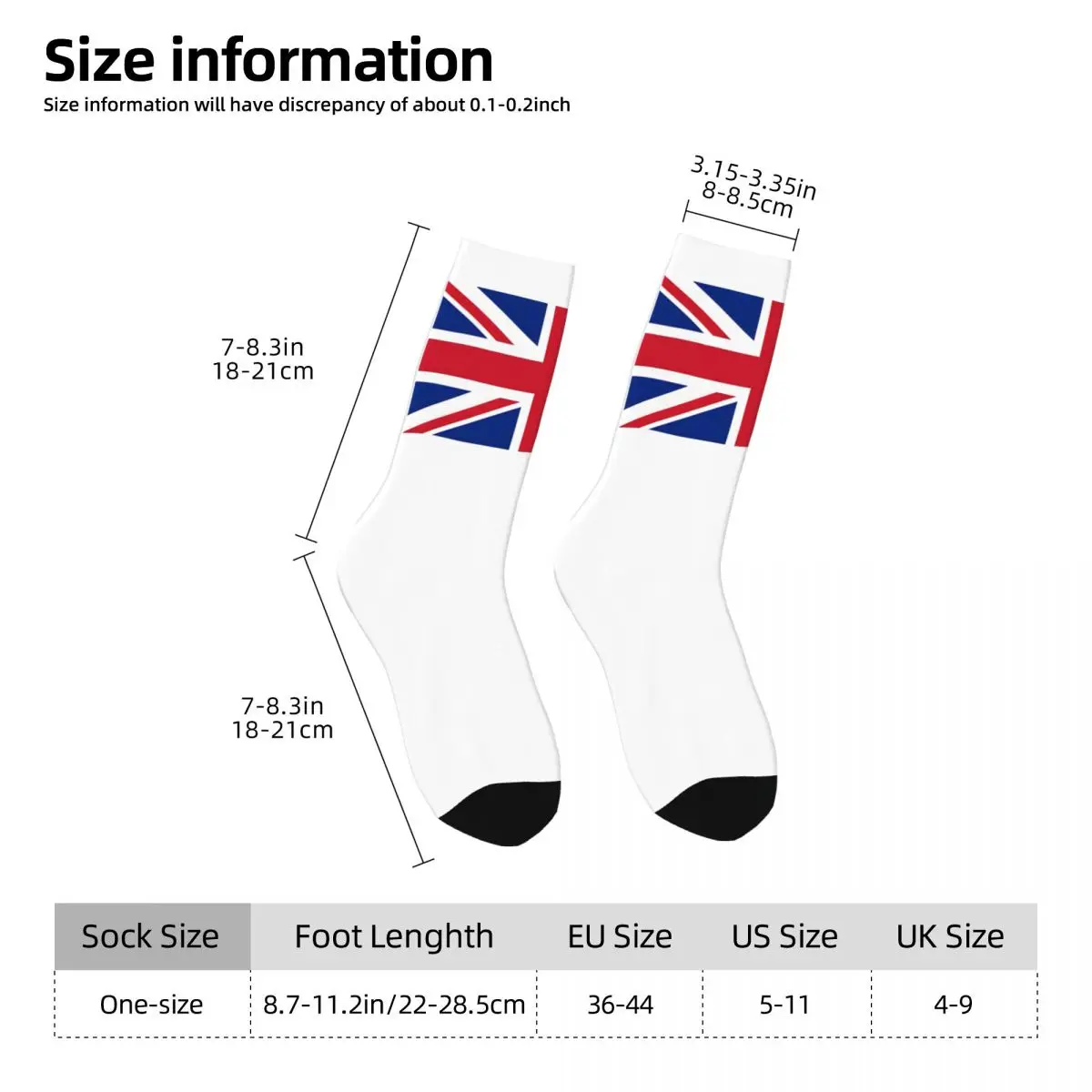 Crazy compression Union Sticker England 2024 Sock for Men Vintage Europe Quality Pattern Crew Sock Casual