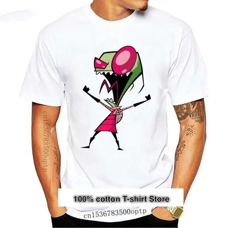 

Camiseta 100% de algodón para hombre, prenda de vestir, personalizable, de Kelped, Invader Zim, nueva