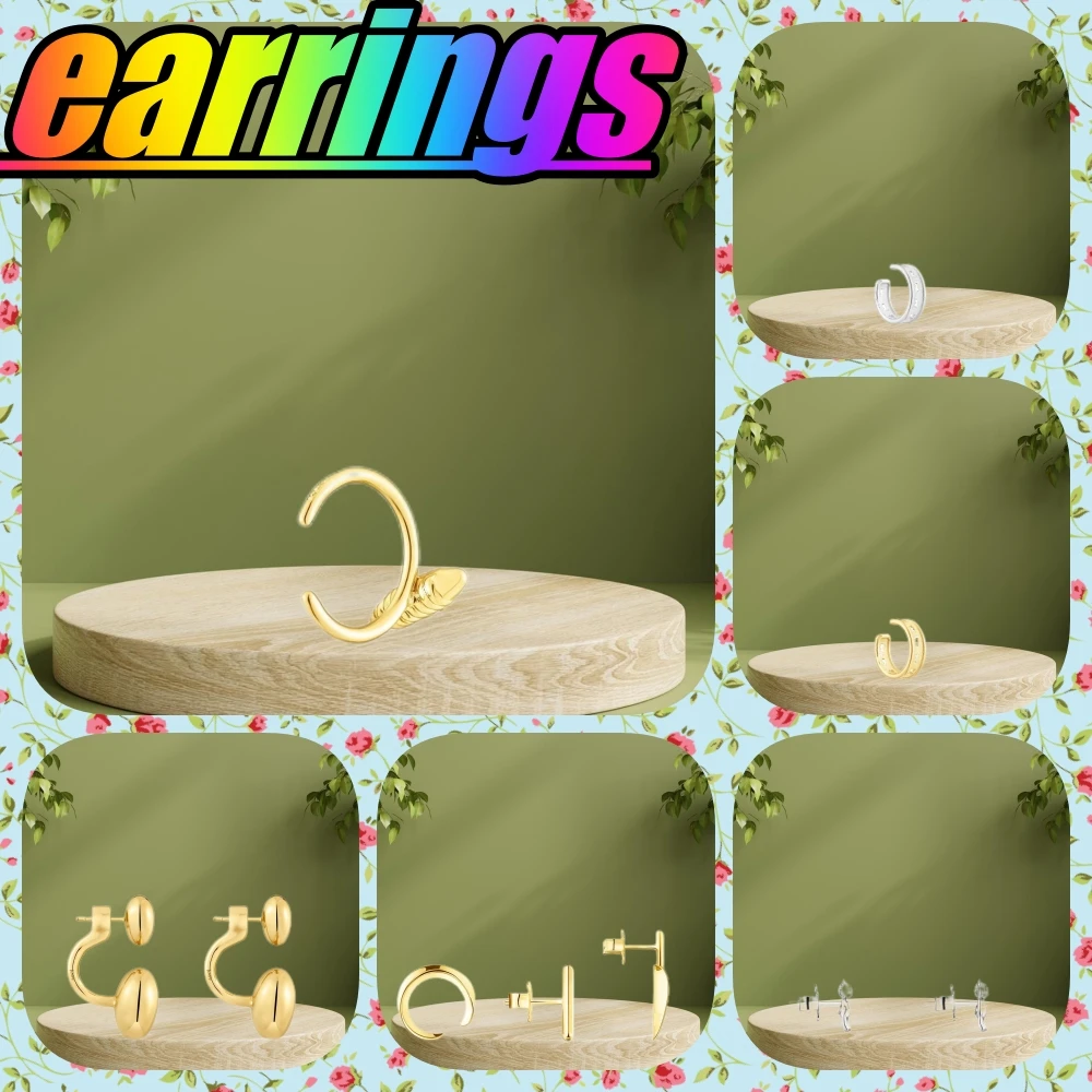 

925 Sterling Silver Stud Earrings For Women Party Glamour Fine Jewelry Accessory Perfect For Evening Wear.