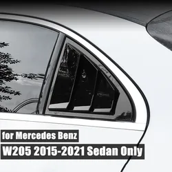 for Mercedes Benz C Class W205 Only C180 C200 C220 C250 C300 2015-2021 Rear Window Shutter Shade Louver Bodykits ABS Cover Trim