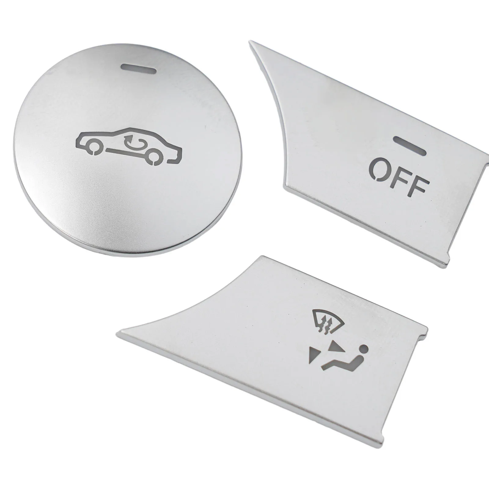 

Чехлы на кнопки автомобиля, наклейки из АБС-пластика, хромированный пластик, аксессуары для салона автомобиля, серебряная отделка для Mercedes C Class W204 S204, Стайлинг автомобиля