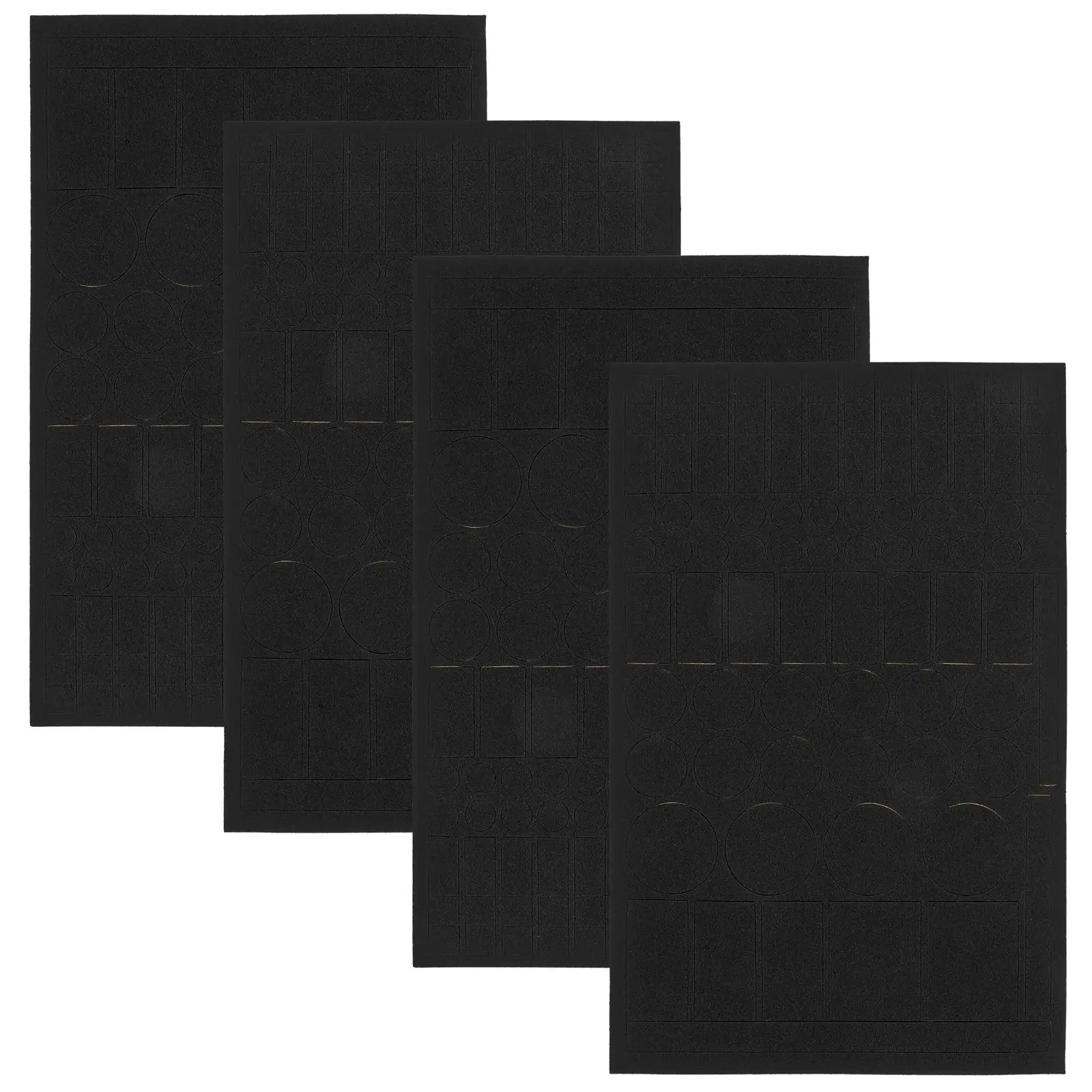 4 Sheets Waterproof Shading Stickers Blackout for Electronics Power Supply Self Adhesive LED Light Eva