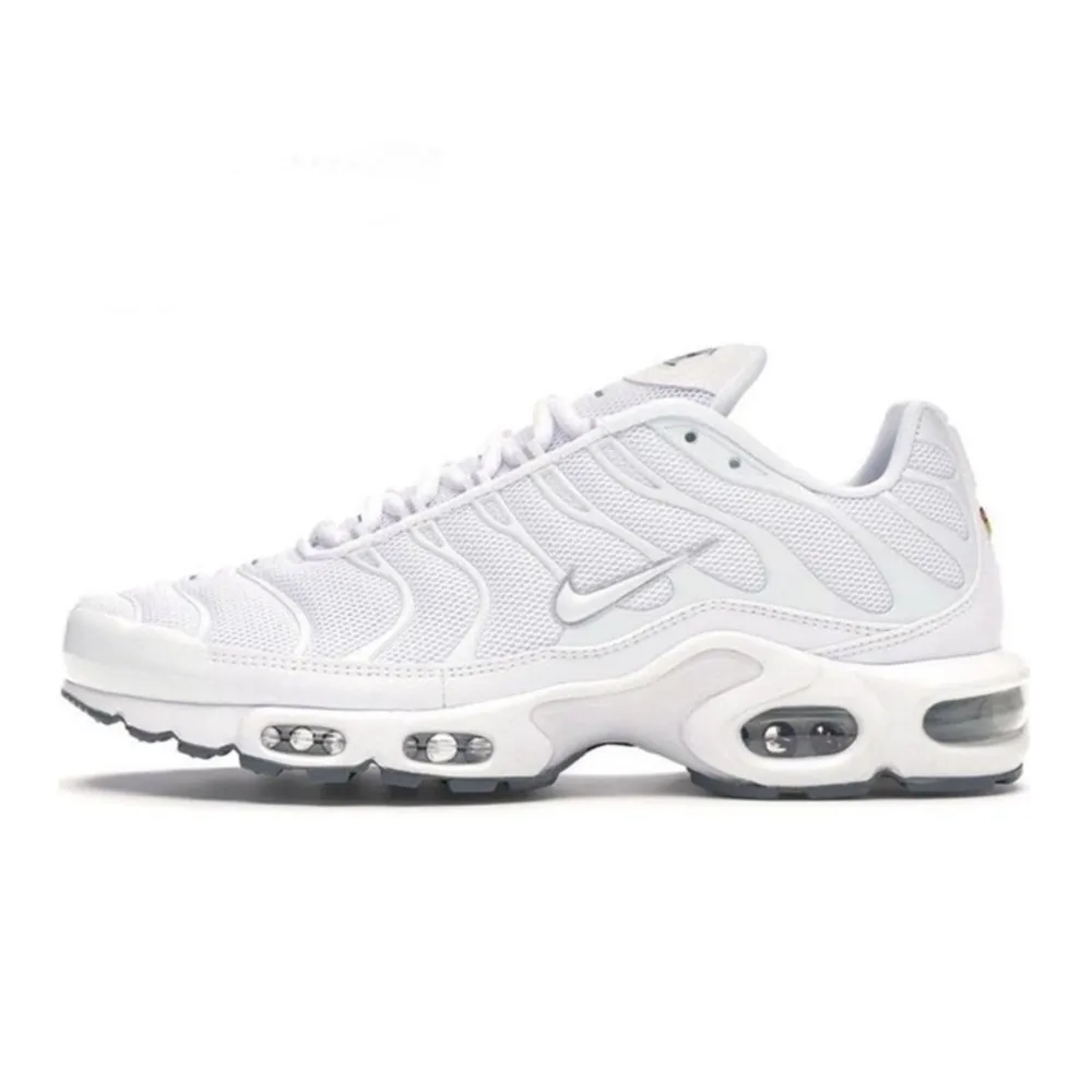 Nike Air Max Plus Tn Triple White Black AirMax Casual Classic Walking Sports Shoe Trainers Sneakers Women Men Running Shoes