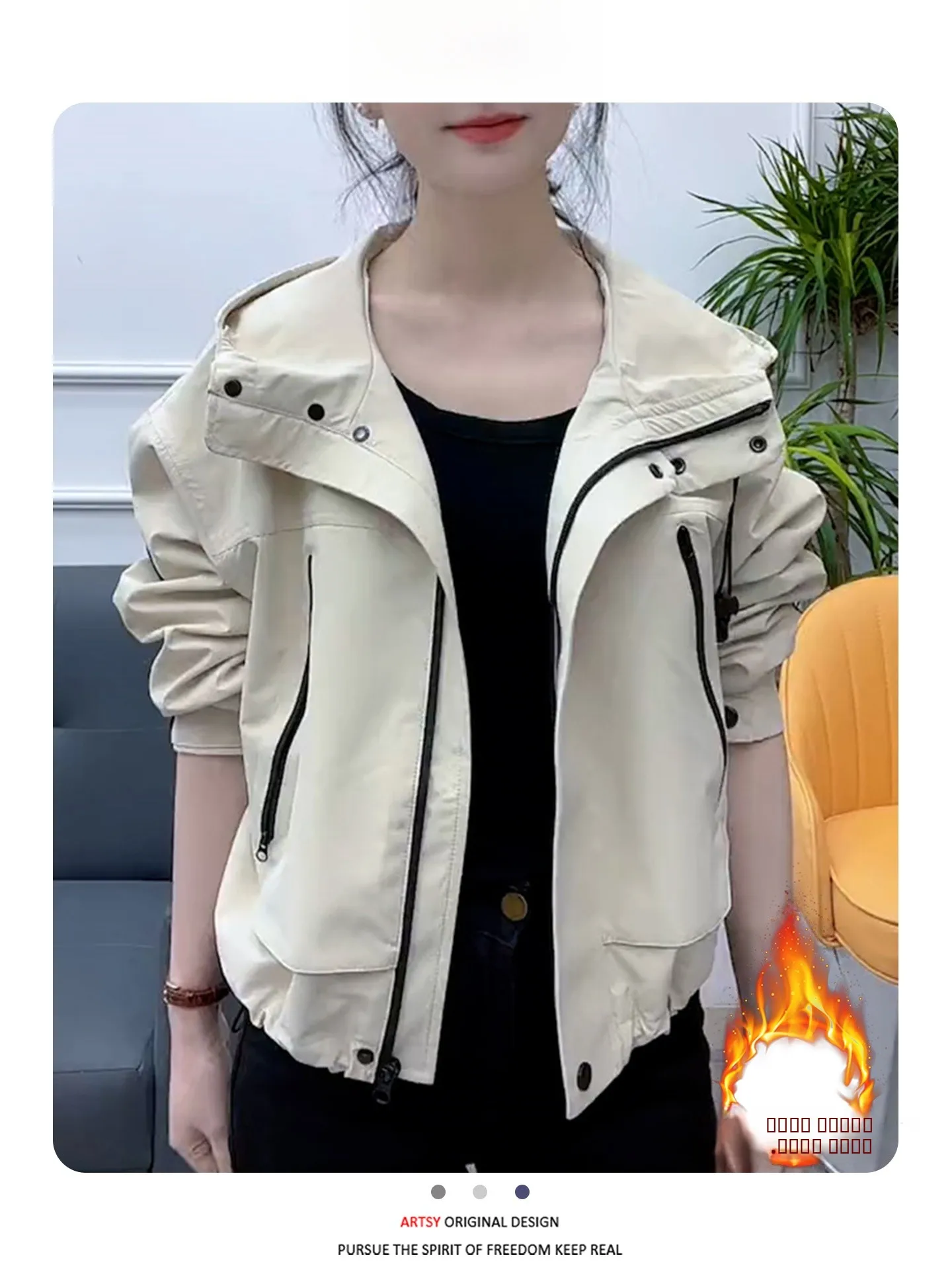 

Модная утепленная женская зимняя куртка с подкладкой, дышащая, на молнии, повседневная, короткая