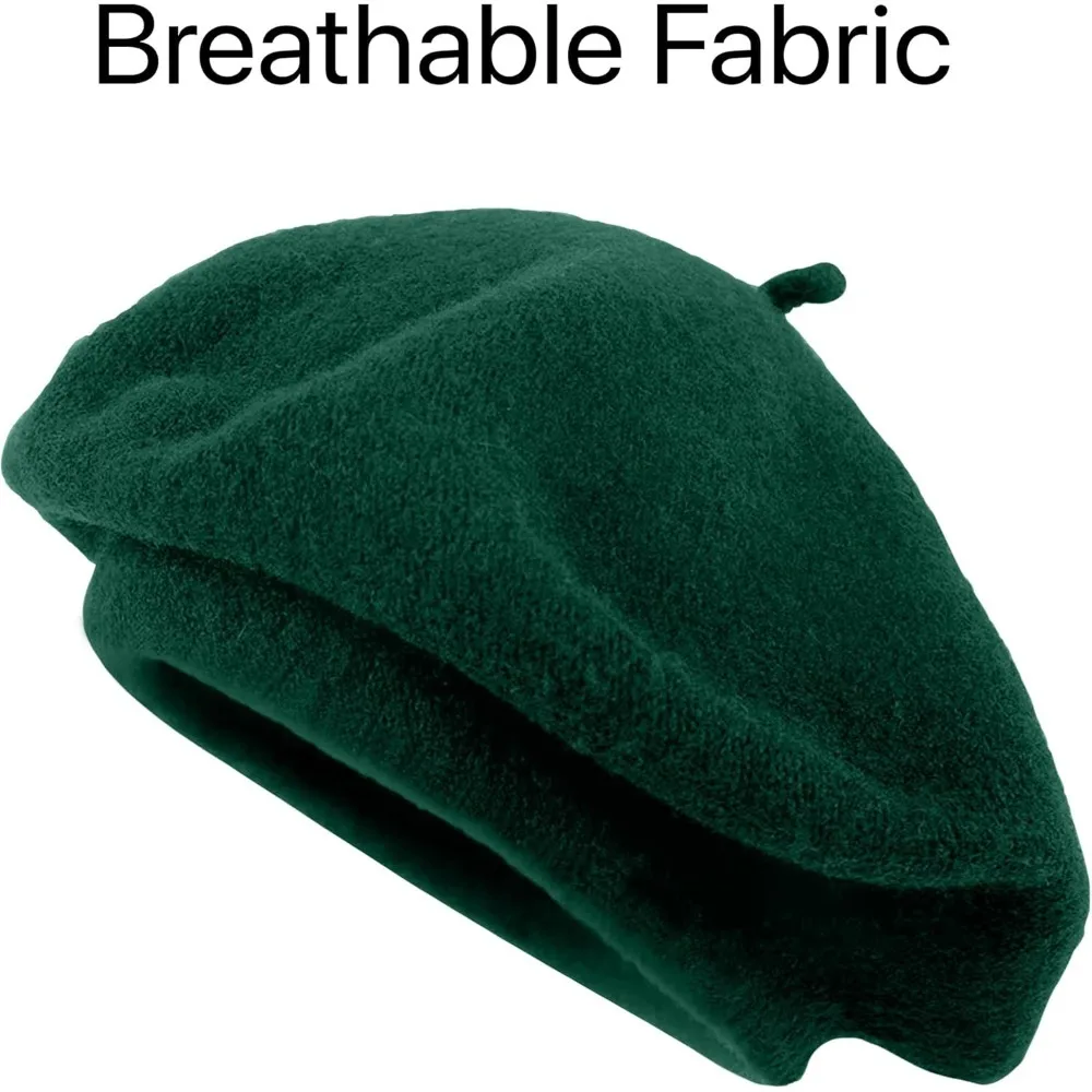 Women's Solid Color French Beret Hat Classic Lightweight Casual Chic Cap