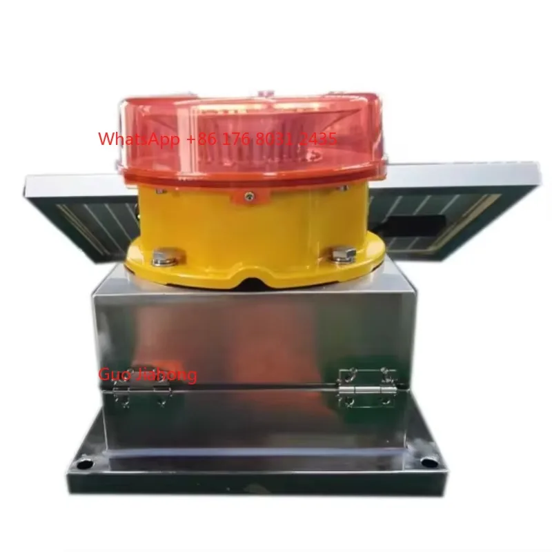 

Compact Solar Powered Red Obstruction Light with Smart Control System