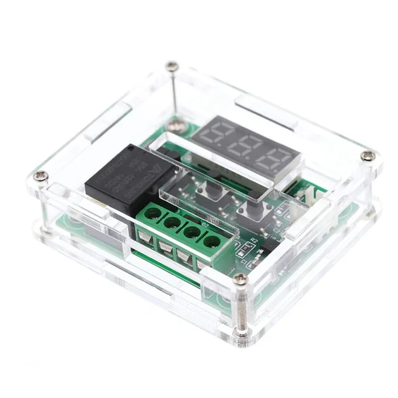 A21Q -4 PCS W1209 พร้อม 12V DC อุณหภูมิแบบดิจิตอลควบคุม Micro-Type Digital Thermostat-50-110 ℃