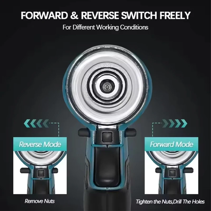 18V Makita DTD173 Akumulátorový rázový utahovák 180 Nm Bezuhlíková elektrická vrtačka/šroubovák LED světlo pro kutily a profesionální projekty - náhled 4