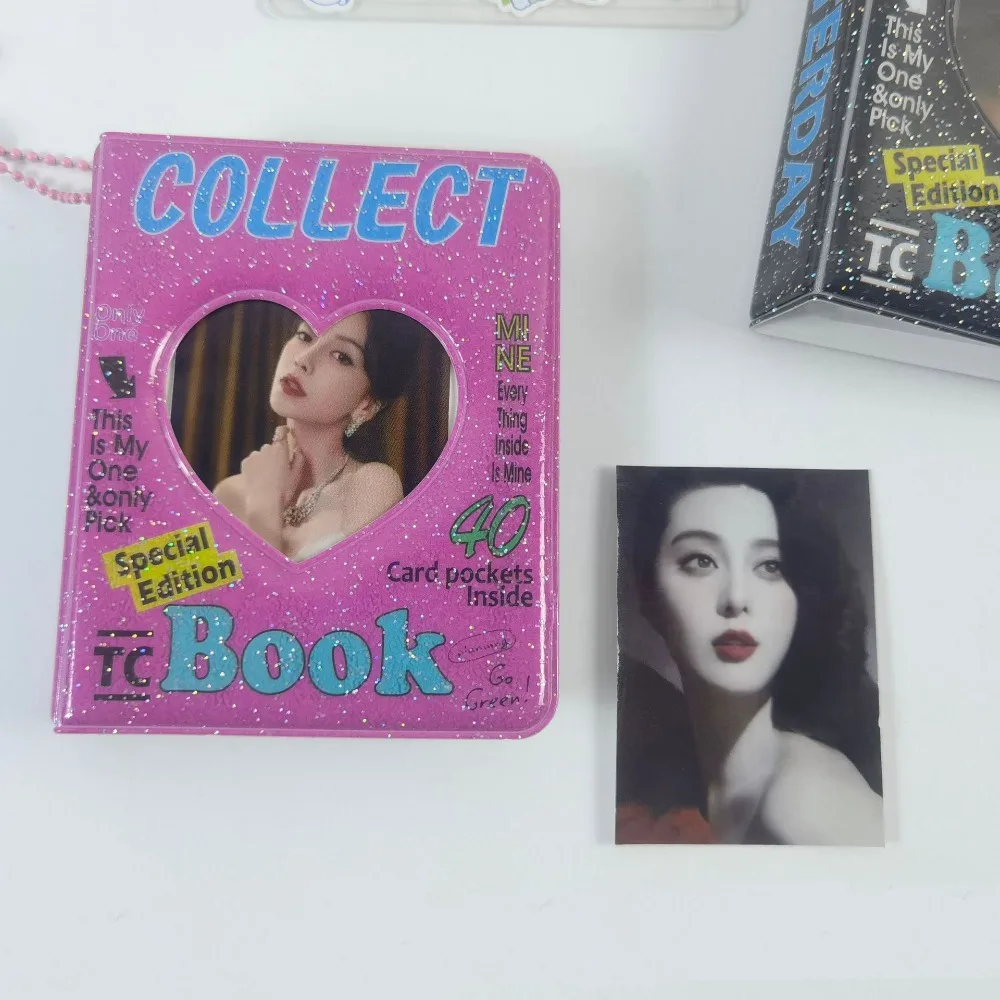 Mini Photo Album 3inch 36 Sheet Love Heart Hollow Insert Pockets Organizer Drop Shipping