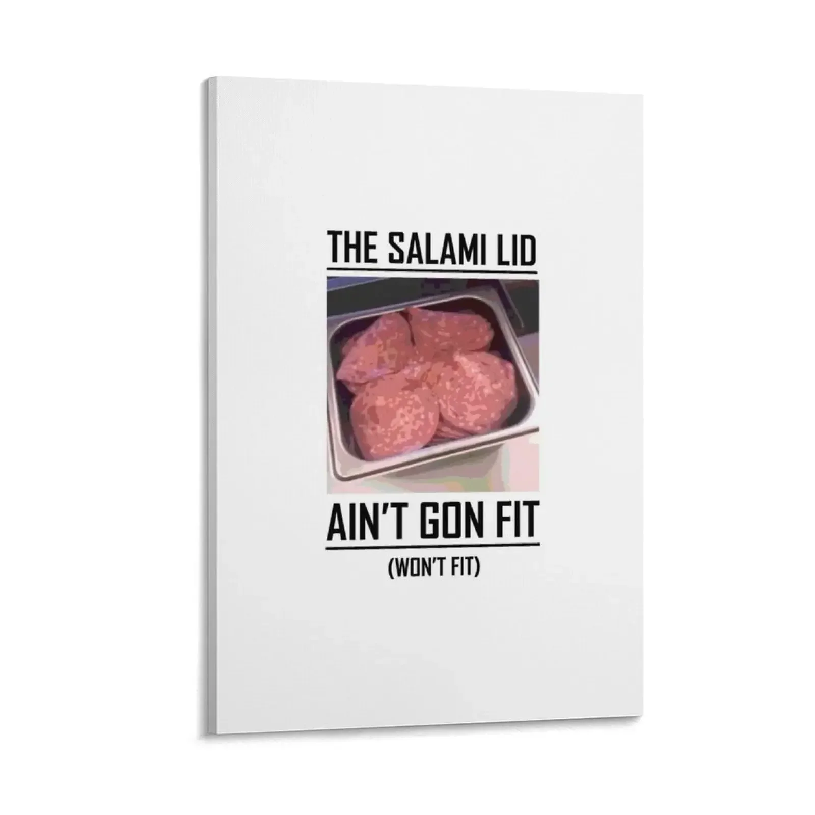 

The Salami Lid Won't Fit Canvas Painting anime room decor home and decoration Paintings