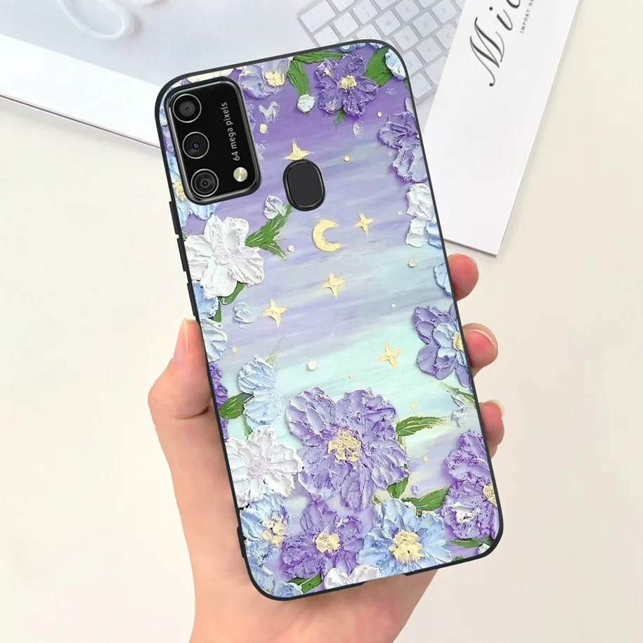 Dla Samsung Galaxy M21 pokrowiec SM-M215F uroczy astronauta kreskówka smukły miękki silikonowy pokrowiec na telefon Samsung M31 Prime M 21 M 31 Funda