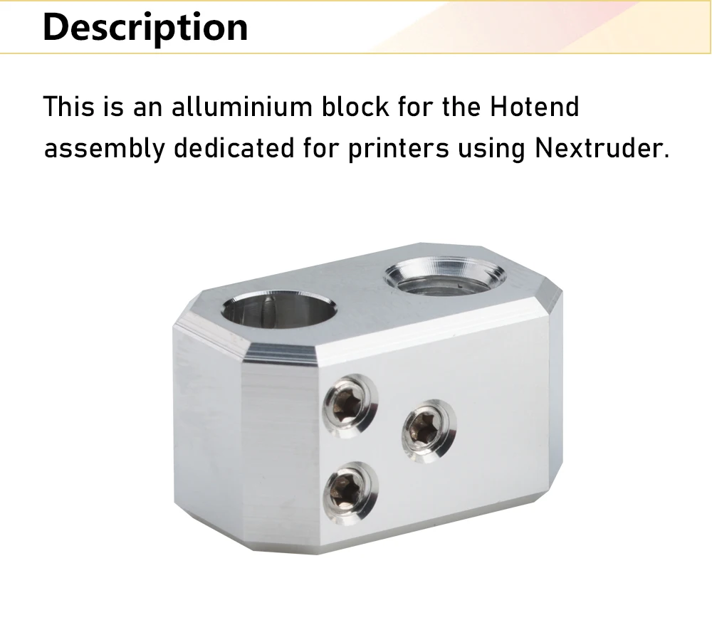 Trianglelab Prusa MK4 Nextruder Heizblock aus Aluminium für die Hotend-Baugruppe, speziell für Drucker mit Nextruder – Detail 2