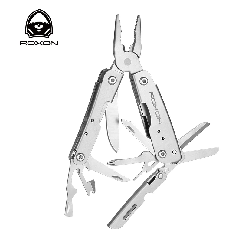 ROXON M2 14 in 1 Mini Multitool Small Lightweight with Folding Scissors Mini Storm