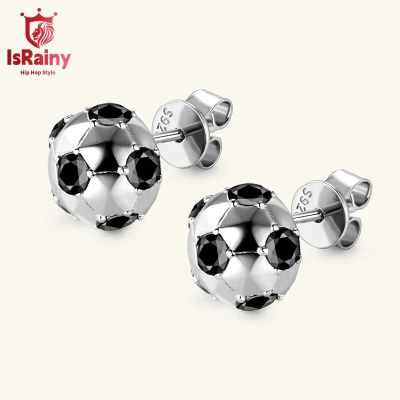 

Женские серьги-гвоздики из серебра 925 пробы, с муассанитом