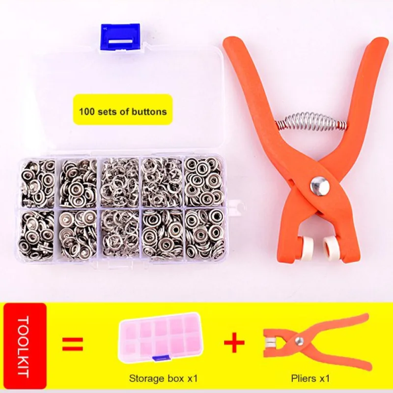 Connect Your Projects with Ease Using the Seamless Invisible Snap Button Mother Buckle Clamp Set