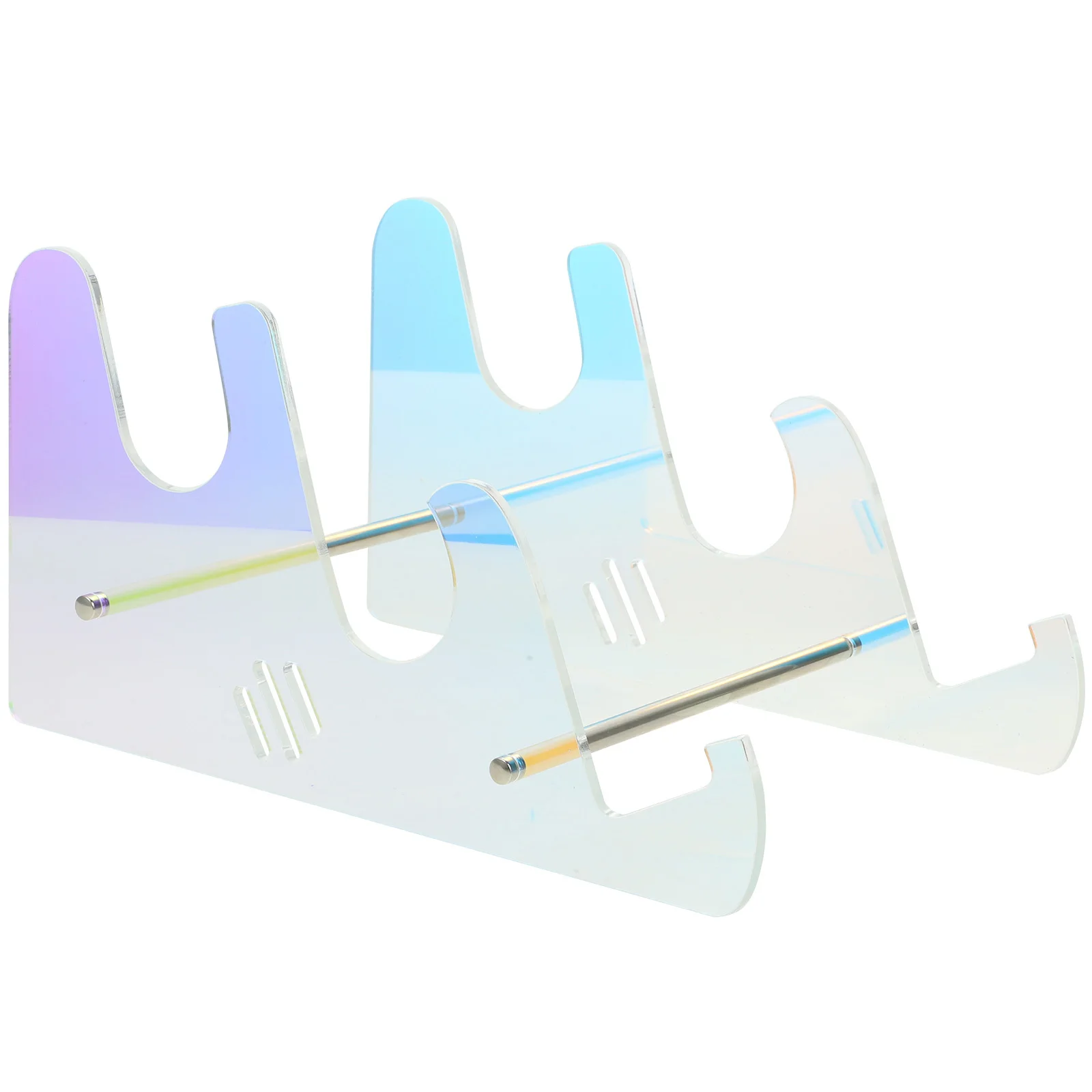 3 الطبقة حامل لوحة المفاتيح الاكريليك لوحة المفاتيح الميكانيكية حامل عرض منظم سطح المكتب تخزين ملحق الاكريليك مكتب الملحقات