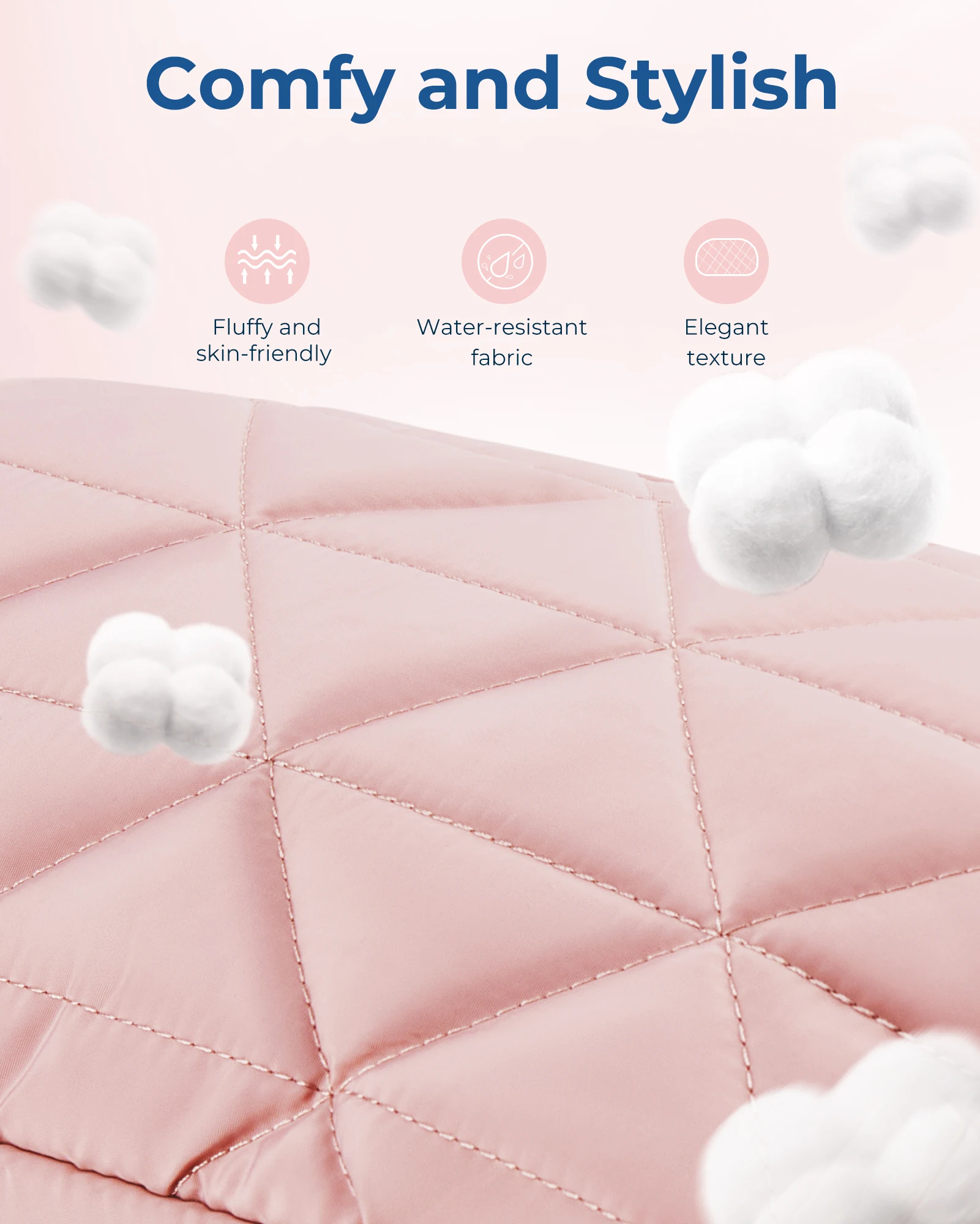 BAGSMART Borsa per organizer per trucco Borsa per cosmetici ampia aperta Custodia per trucco imbottita gonfia per articoli da toeletta essenziali Accessori Spazzole